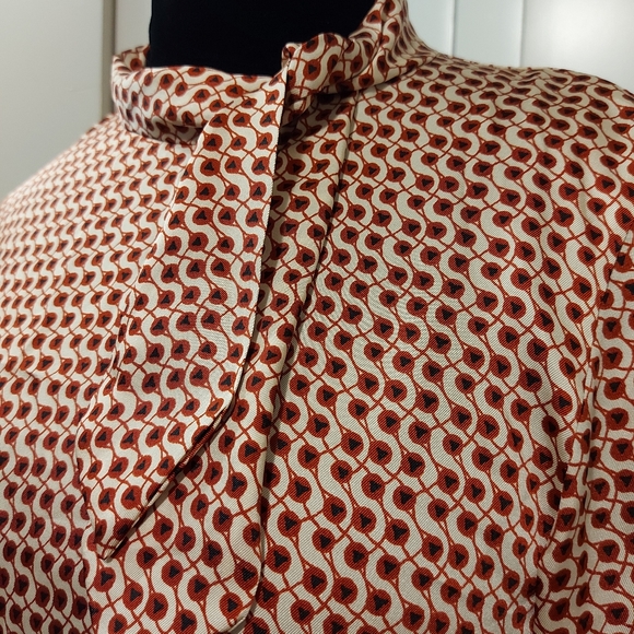 Zara Woman Tie Neck Top - Picture 5 of 6